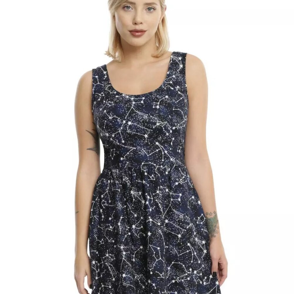 3X Retrolicious Glow in The Dark Constellation Dress